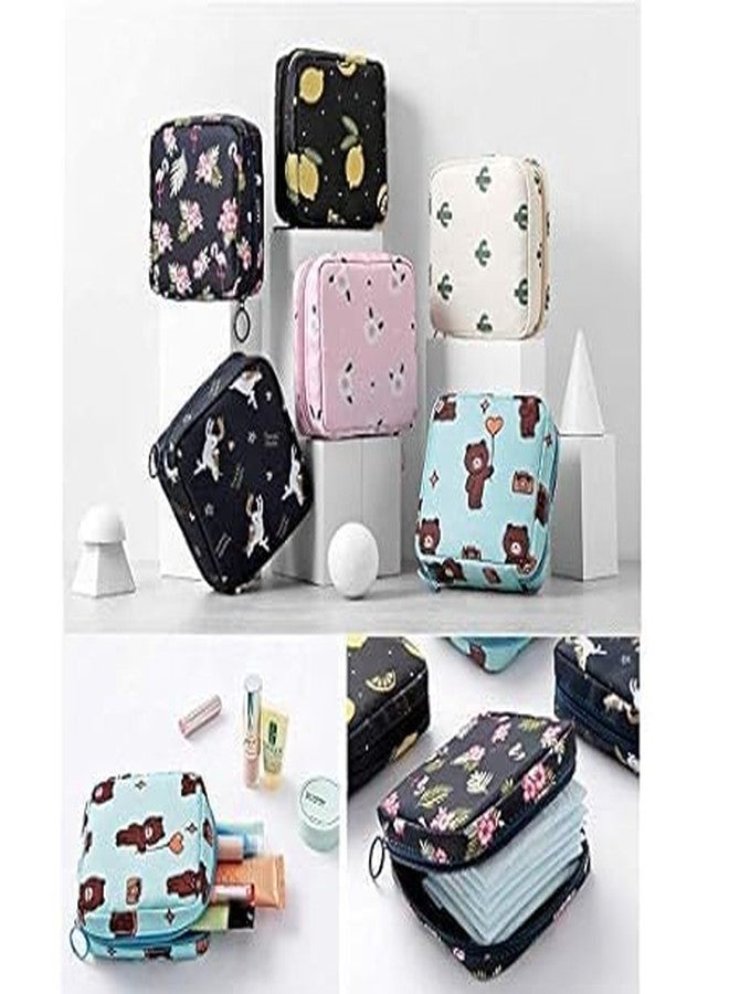 Keetly Sanitary Napkin Storage Bag Menstrual Cup Pouch Portable Pads with Zipper Feminine Menstruation First Period Bags for Teen Girls Women Ladies - Image 5